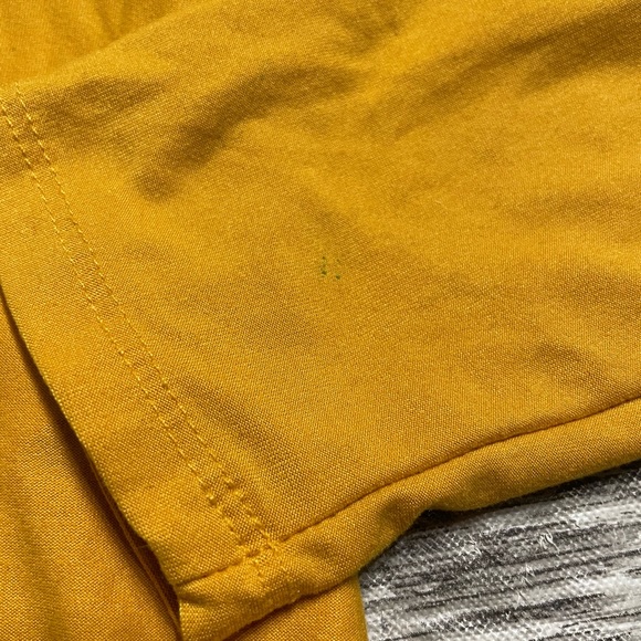 Juniors Medium 7/9 NoBo mistard yellow long sleeve shirt with boho print owl - Picture 2 of 7